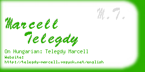 marcell telegdy business card